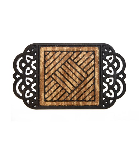 Πατάκι Κοκοφοίνικα BLZ-Λάστιχο Κάγκελο Oval 45x75cm