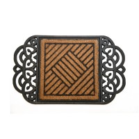 Πατάκι Κοκοφοίνικα Λάστιχο Κάγκελο Oval 45x75cm