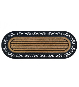 Πατάκι Κοκοφοίνικα Λάστιχο Κάγκελο Ριγέ Oval 45x120 cm Πατάκι Κοκοφοίνικα Λάστιχο Κάγκελο Ριγέ Oval 45x120 cm