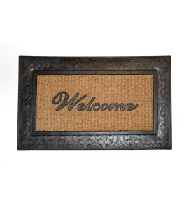 Πατάκι Κοκοφοίνικα Λάστιχο Κάγκελο ‘Welcome’ 45x75cm Πατάκι Κοκοφοίνικα Λάστιχο Κάγκελο ‘Welcome’ 45x75cm