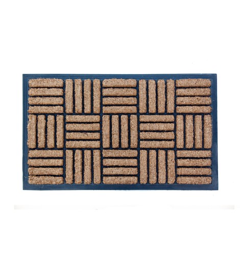 Πατάκι Κοκοφοίνικα Λάστιχο Παρκέ 45x75cm