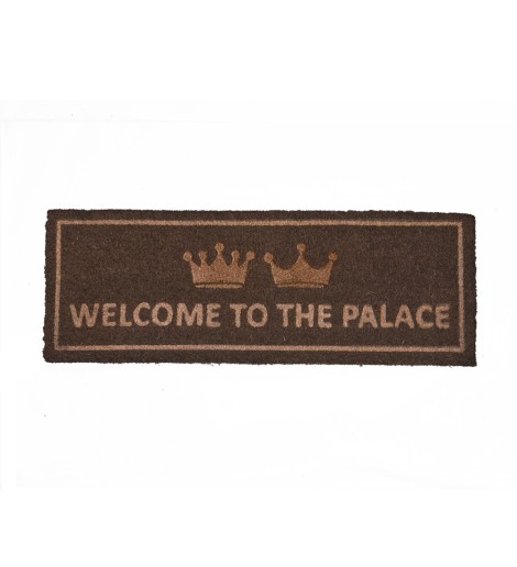 Πατάκι Εισόδου Welcome to the Palace Brown 26x75cm Πατάκι Εισόδου Welcome to the Palace Brown 26x75cm
