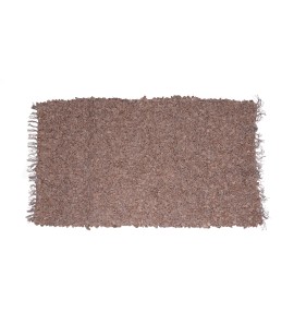 Δερμάτινο Χαλάκι Καφέ Cutpile 70x140cm