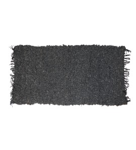 Δερμάτινο Χαλάκι Μαύρο Cutpile 70x140cm
