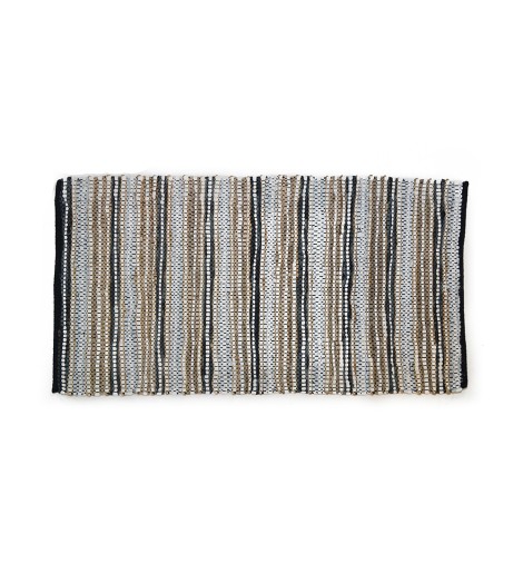 Κουρελού Jute-Leather-Cotton 70x140