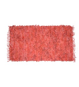 Δερμάτινο Χαλάκι Κόκκινο Loop 70x140cm