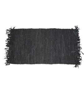 Δερμάτινη Κουρελού Μαύρη 60x110cm