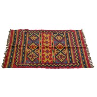Κιλίμι Jute Wool Μπορντό