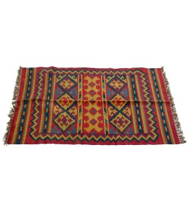 Κιλίμι Jute Wool Μπορντό