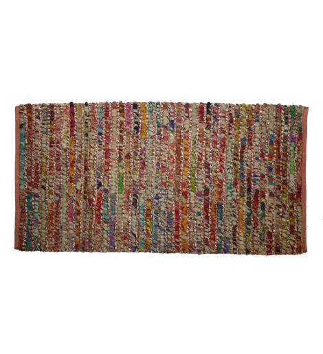Χαλάκι Βαμβακερό Πολύχρωμο Ριγέ Boho 70x140cm Χαλάκι Βαμβακερό Πολύχρωμο Ριγέ Boho 70x140cm