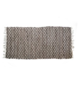 Δερμάτινη Κουρελού Καφέ Ρόμβος 70x140cm